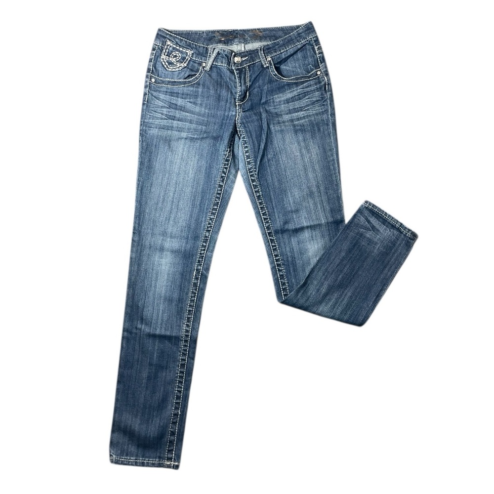 F8- Seven Size 30 Women’s Classic Slim Straight Jeans - Blue